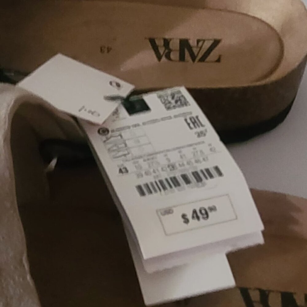 Zara flip-flops sandals Summer SIZE: 27.8cm  USA 10